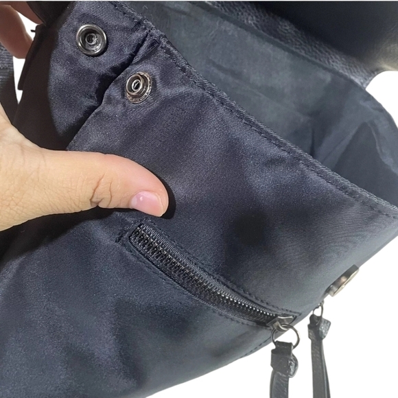 Botkier New York Trigger Black Bag Mini Backpack Black Nylon - Picture 3 of 12